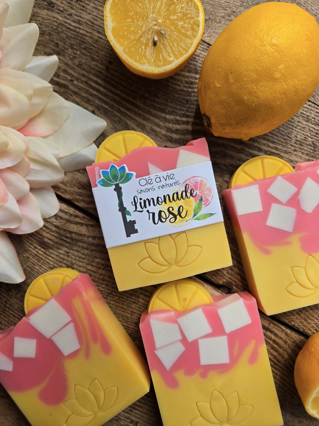 Savon Limonade Rose - Savons naturels Clé à Vie